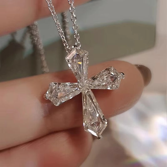 Crystal Cross Necklace