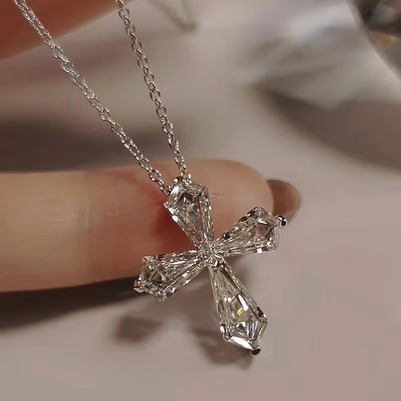 Crystal Cross Necklace