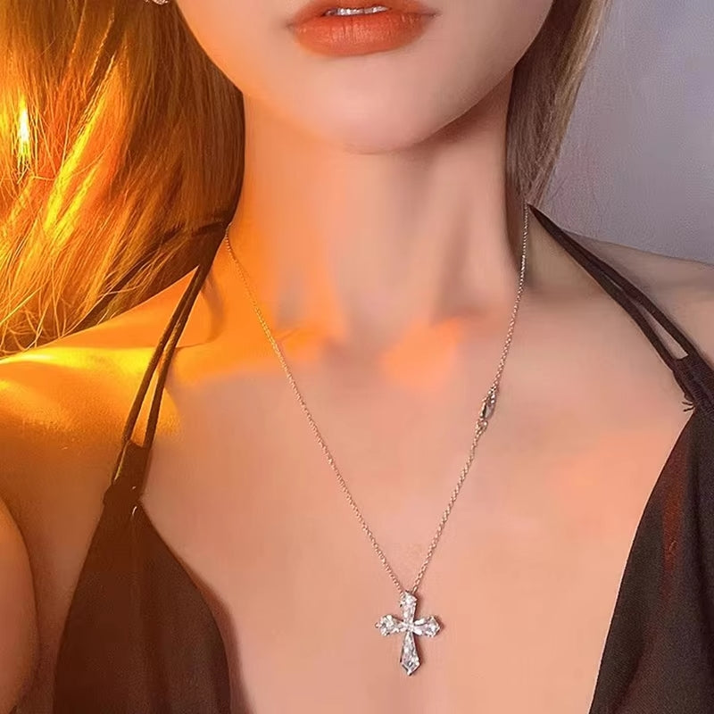 Crystal Cross Necklace