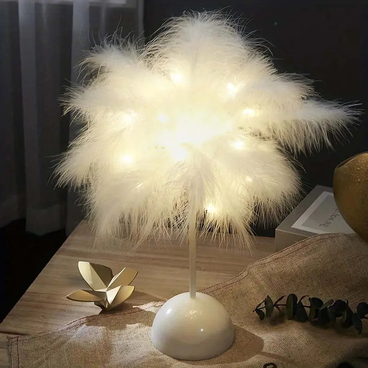 Feather LED Table Lamp